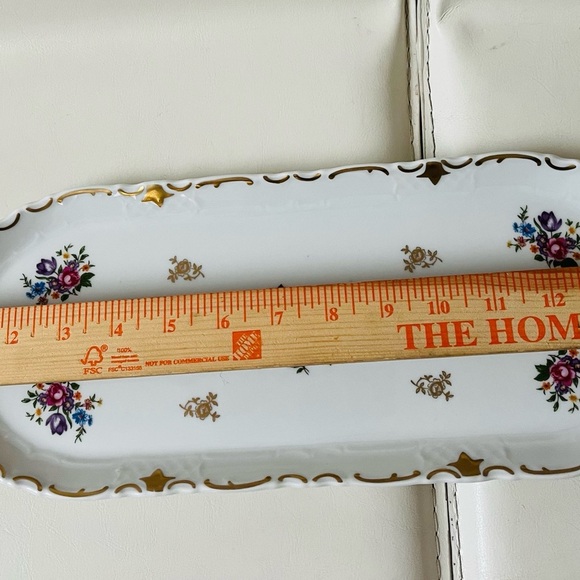 Vintage Porcelain Tray From German Democratic Republic 6/15 Inch - Picture 2 of 11